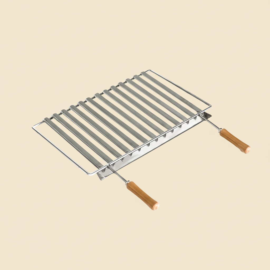 Parrilla Argentina LINEA (58×38 o 78×38 cm) – Acero Inoxidable – Bandeja recogegrasa