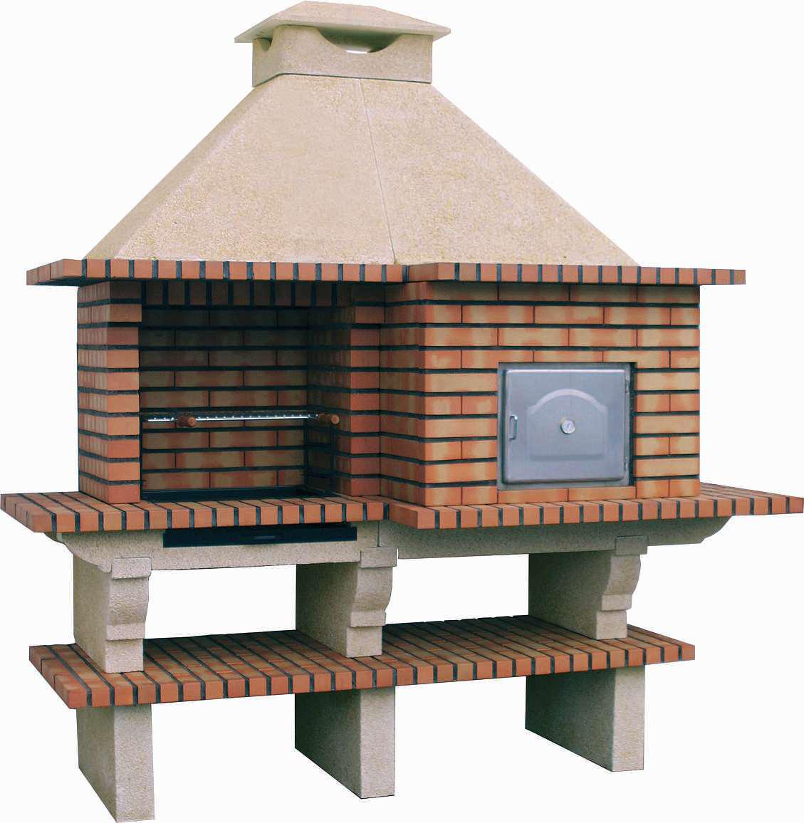 Barbacoa de Ladrillo TerraCotto 124 – Con Horno de Leña Ø75 cm