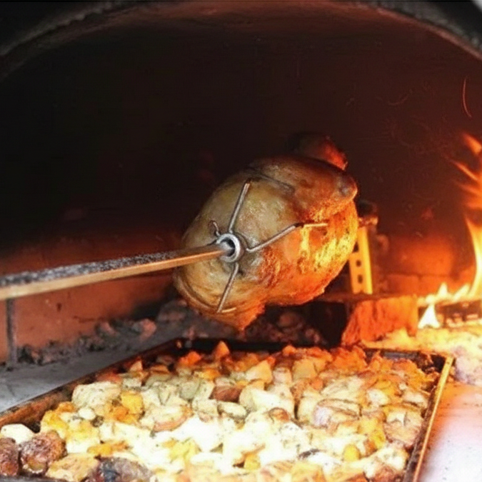 Asador para horno de leña – 90/100/110/120 cm (Compra individual o con horno)