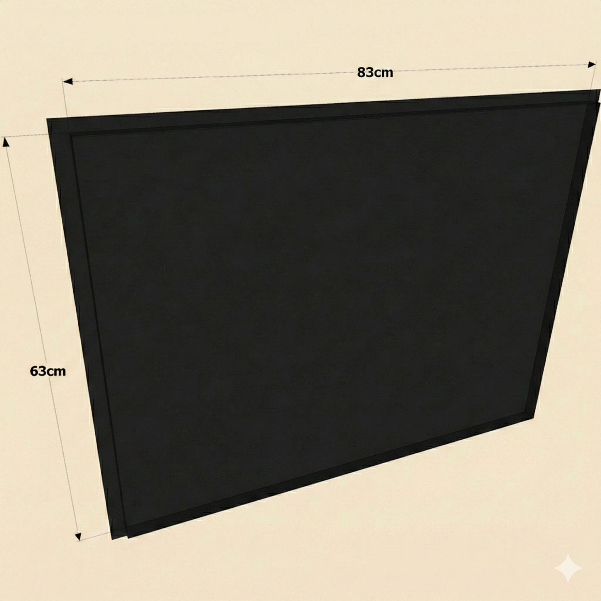Placa Base de Acero Lacado para Módulos LINEA – 4 Tamaños – 4 Colores