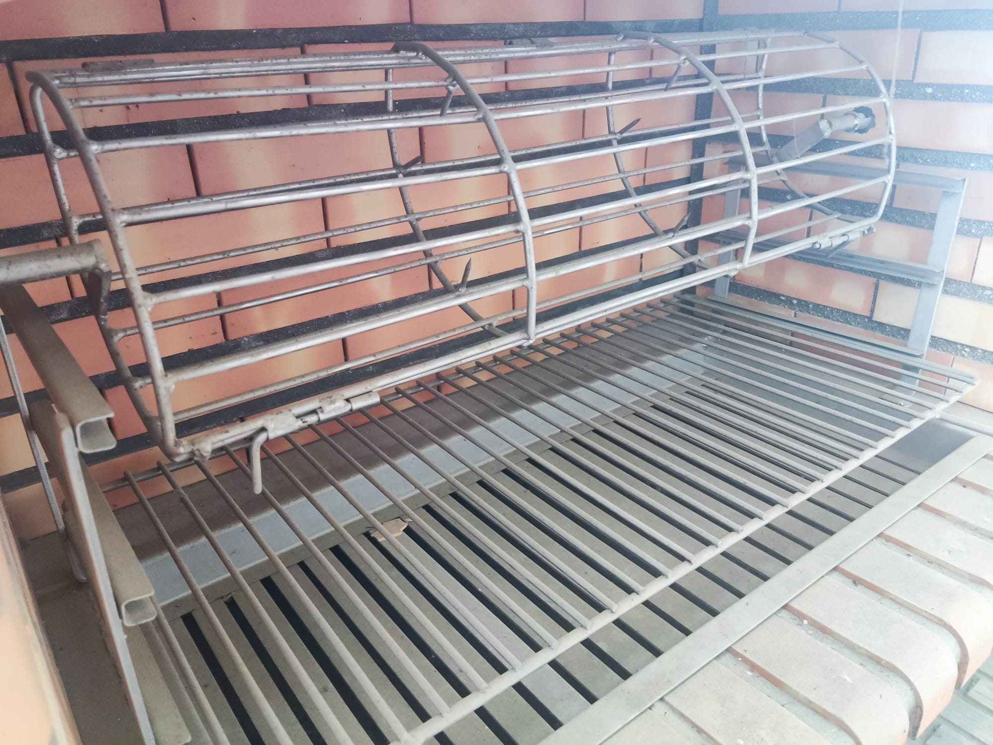 Asador de cochinillo Inox + Motor eléctrico (para barbacoas Terracotto/Rustika/Nexa/Inoxa)
