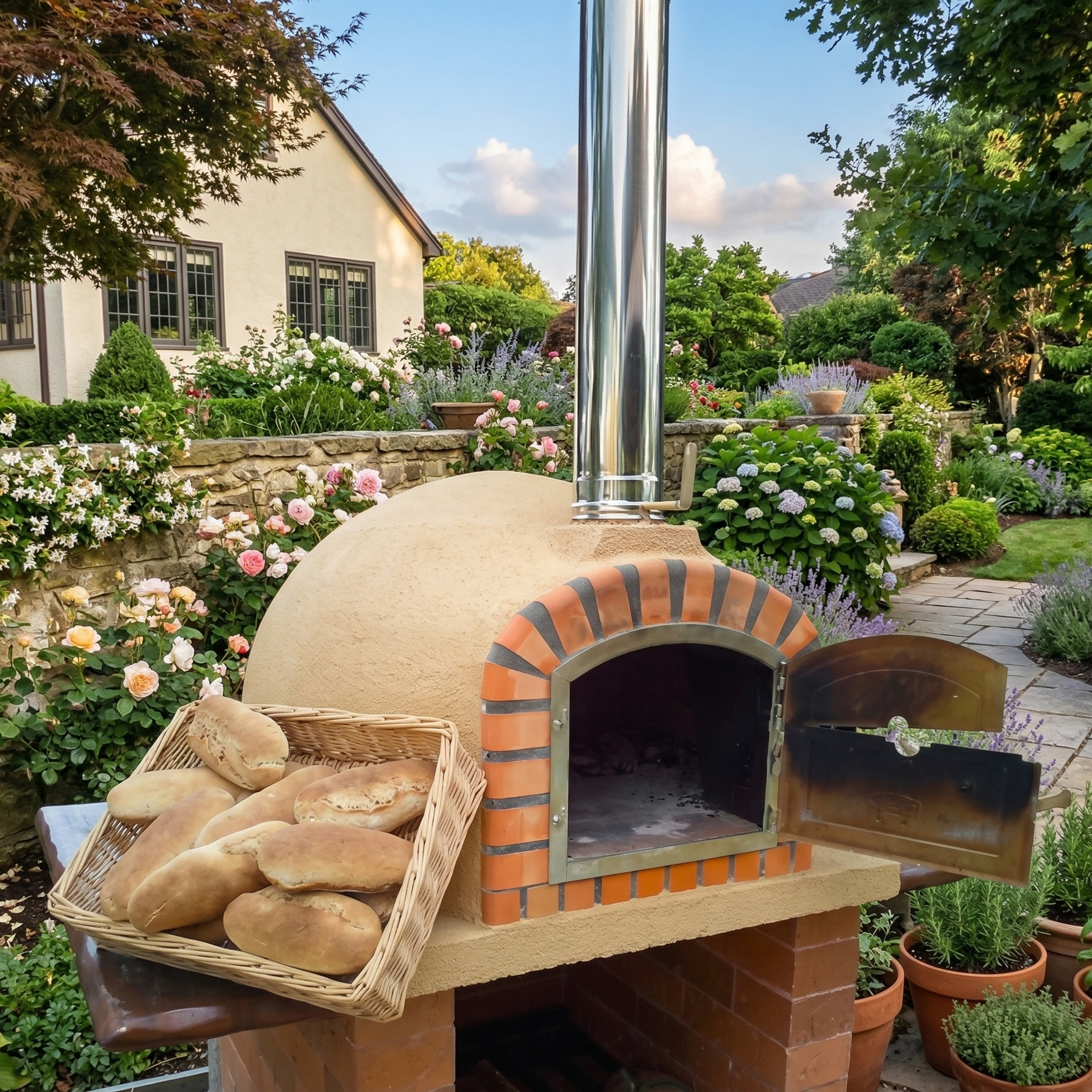 Horno de Leña Maestro 110 cm – Horno Profesional para Pizza y Pan