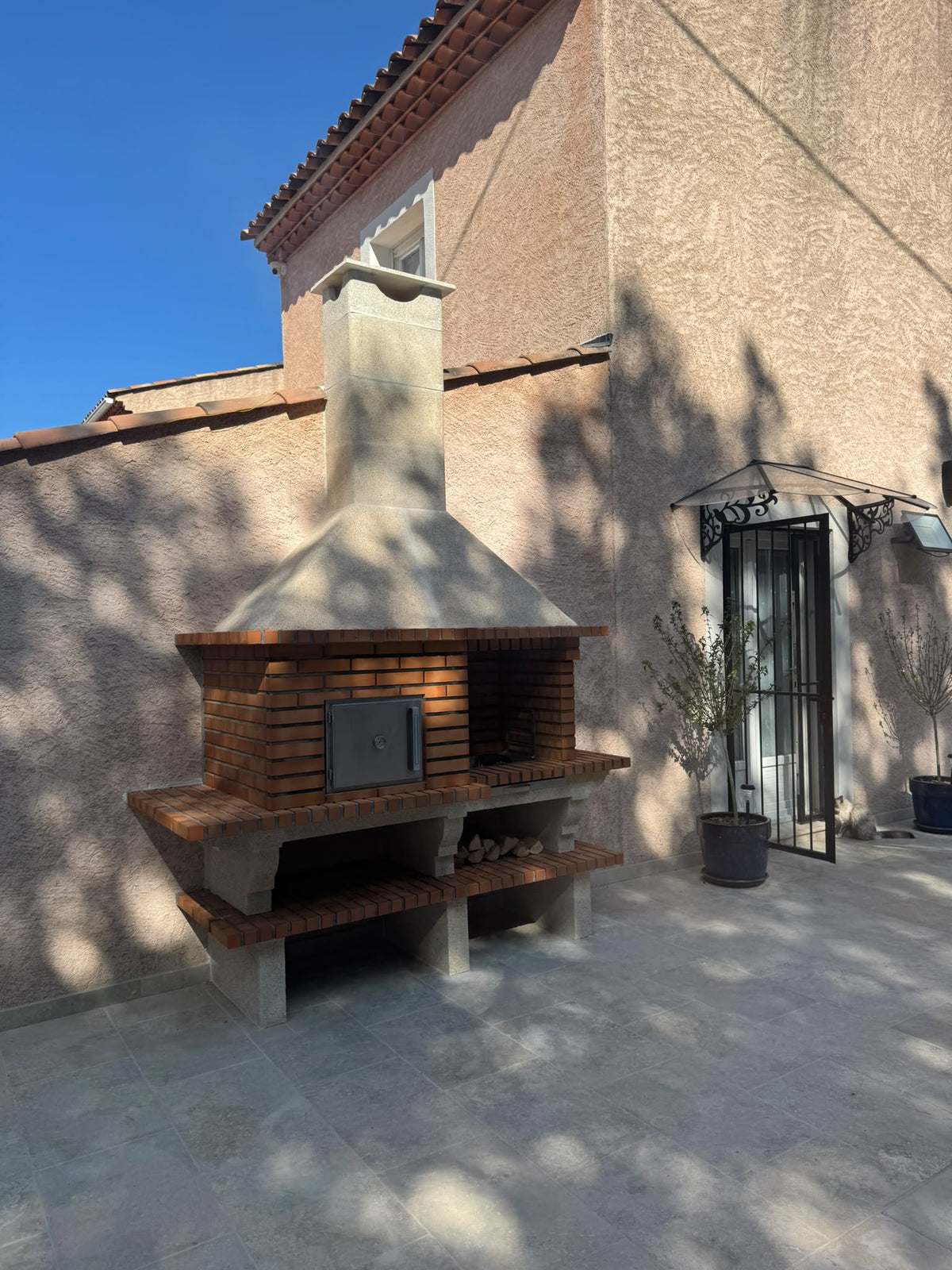 TerraCotto Brick Barbecue 124 – With Wood Oven Ø75 cm