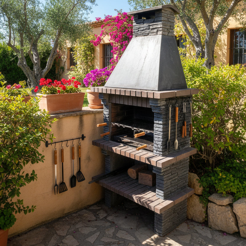 Toscana 128 – Barbacoa de piedra con parrilla de 60 cm