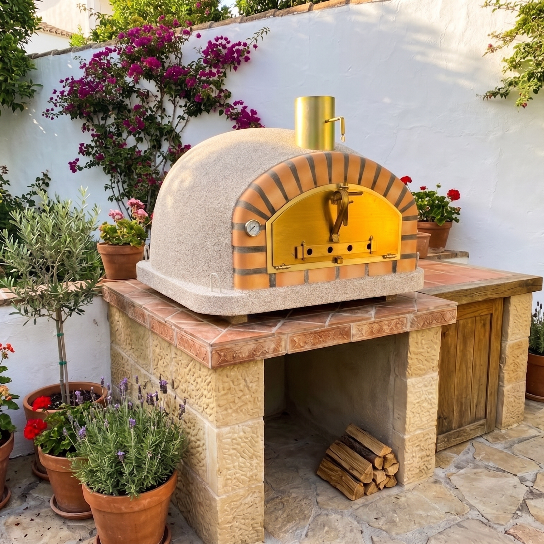 Horno de Leña Vesuvio 120 cm – Horno de Pizza Profesional