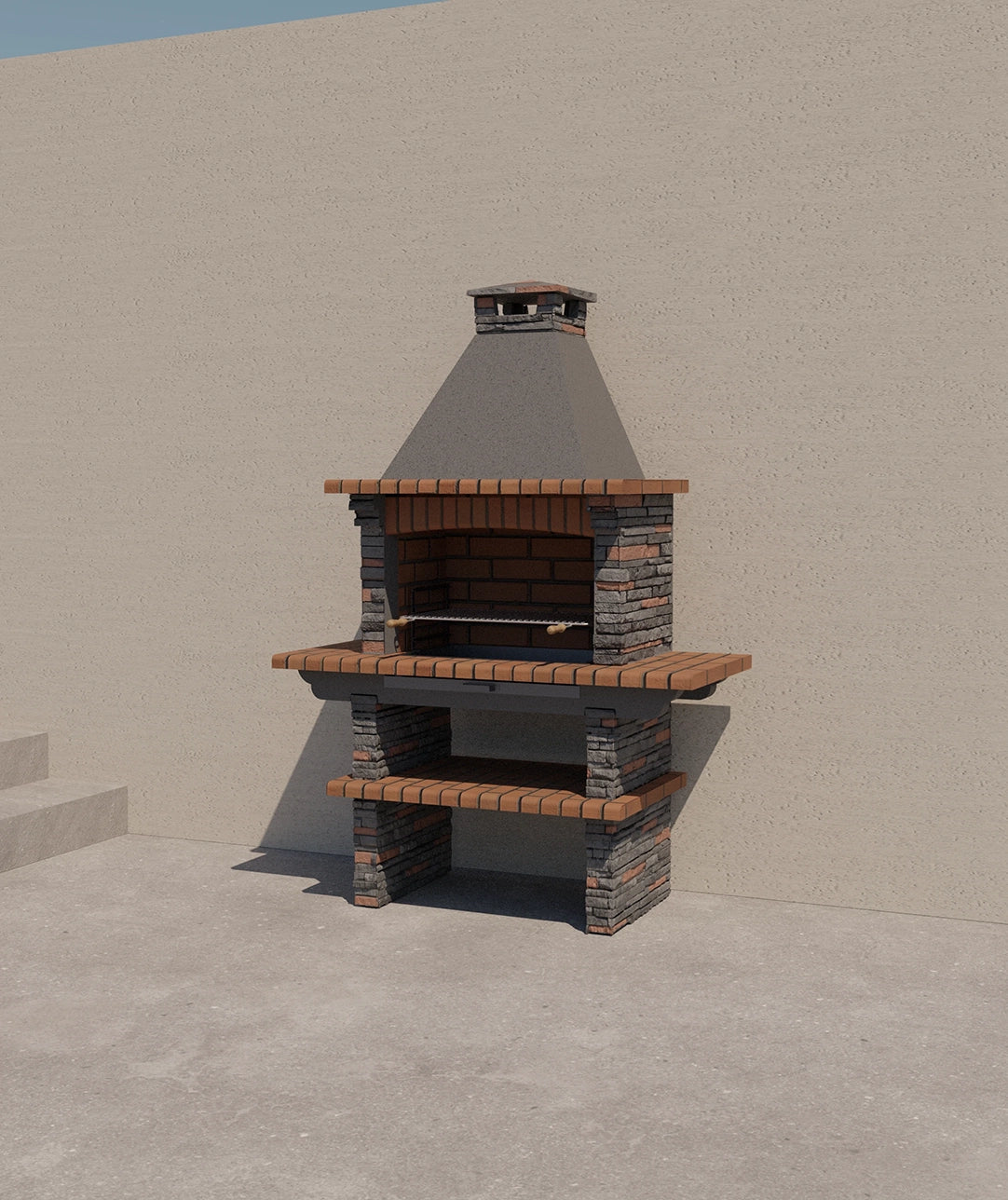 Barbacoa de Piedra Rivieira XL – Modelo 421 | Gran Hogar 83 cm