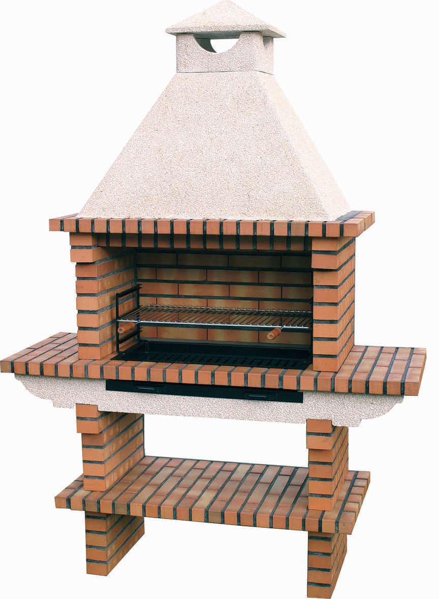 Barbacoa de Ladrillo TerraCotto 116 – Doble Estante Lateral