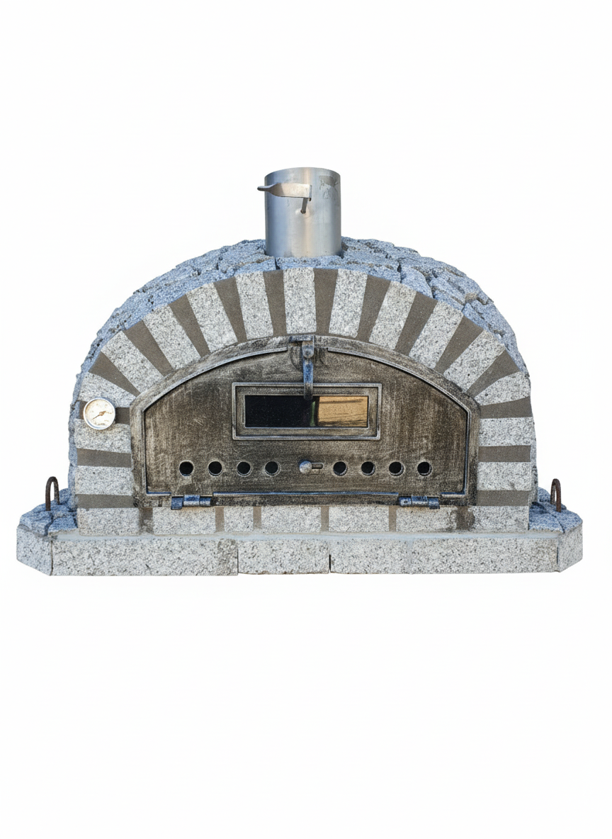 Horno de leña ETNA 100 cm – Acabado de piedra de granito natural