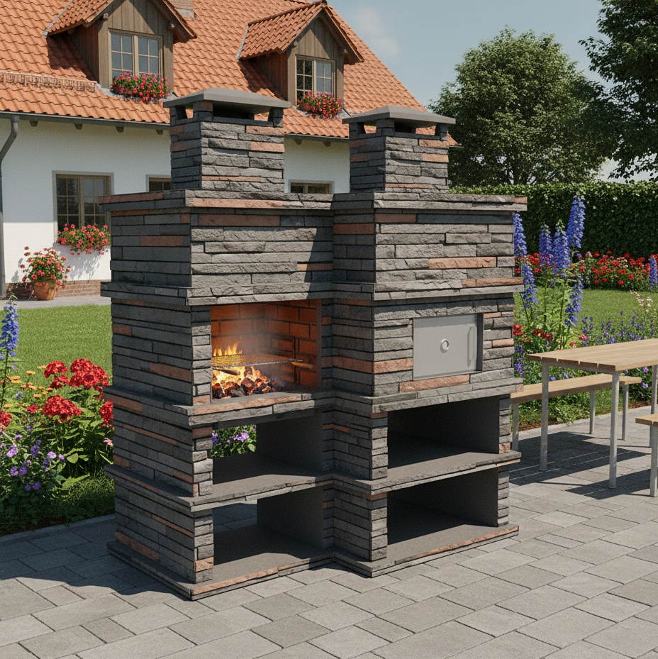 Rocca Four 463 – Barbacoa de Piedra con Horno de Leña