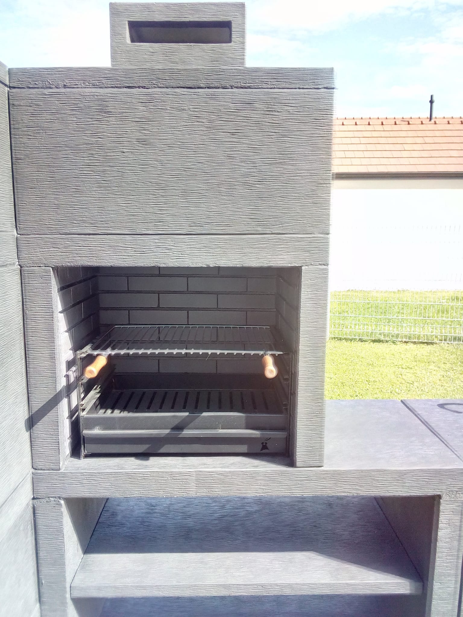Línea 30F – Cocina exterior modular con Horno Ø80 cm, Parrilla 60 cm y módulo fregadero (opcional)