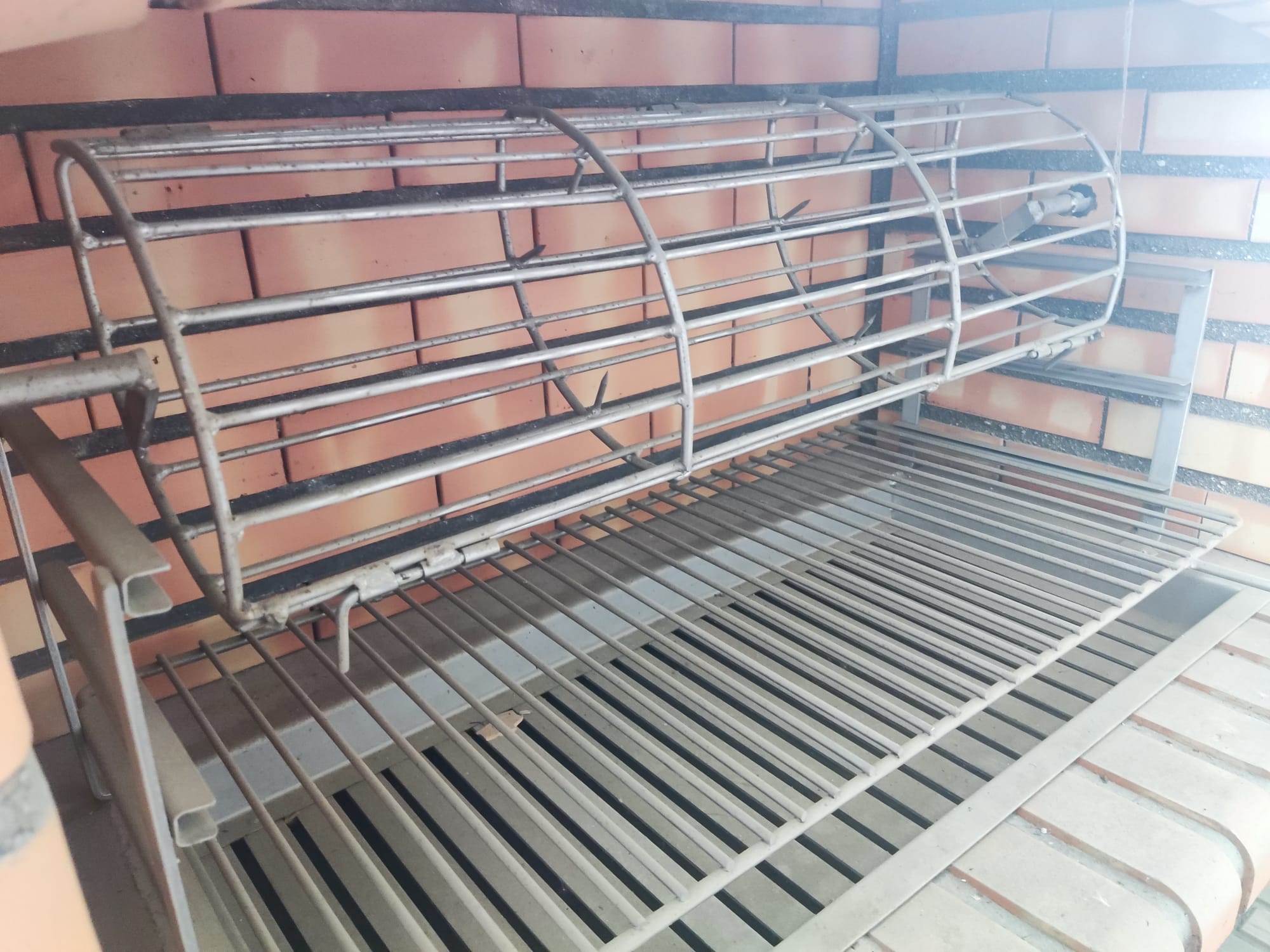 Asador de cochinillo Inox + Motor eléctrico (para barbacoas Terracotto/Rustika/Nexa/Inoxa)