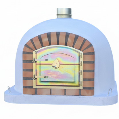 Horno de Leña CENTORO 110 cm – Horno de Pizza Tradicional con Chimenea Central