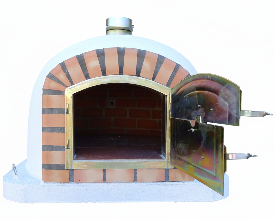 Horno de Leña CENTORO 110 cm – Horno de Pizza Tradicional con Chimenea Central