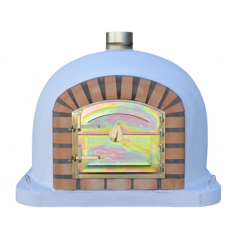 Horno de Leña CENTORO 110 cm – Horno de Pizza Tradicional con Chimenea Central