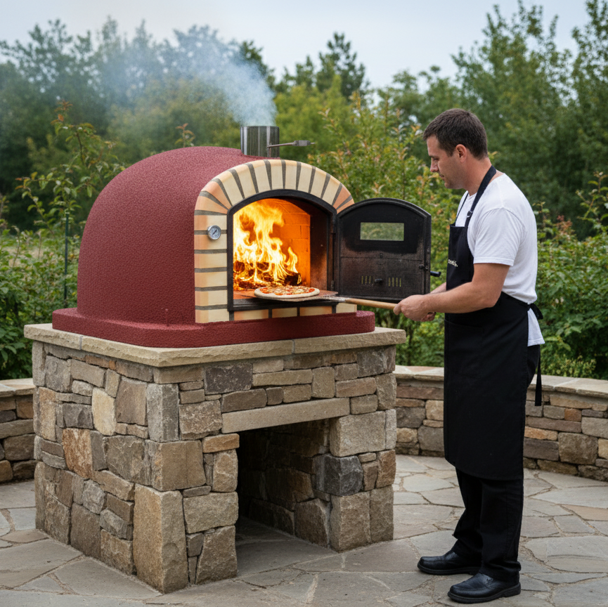 Horno de Leña Maestro 110 cm – Horno Profesional para Pizza y Pan