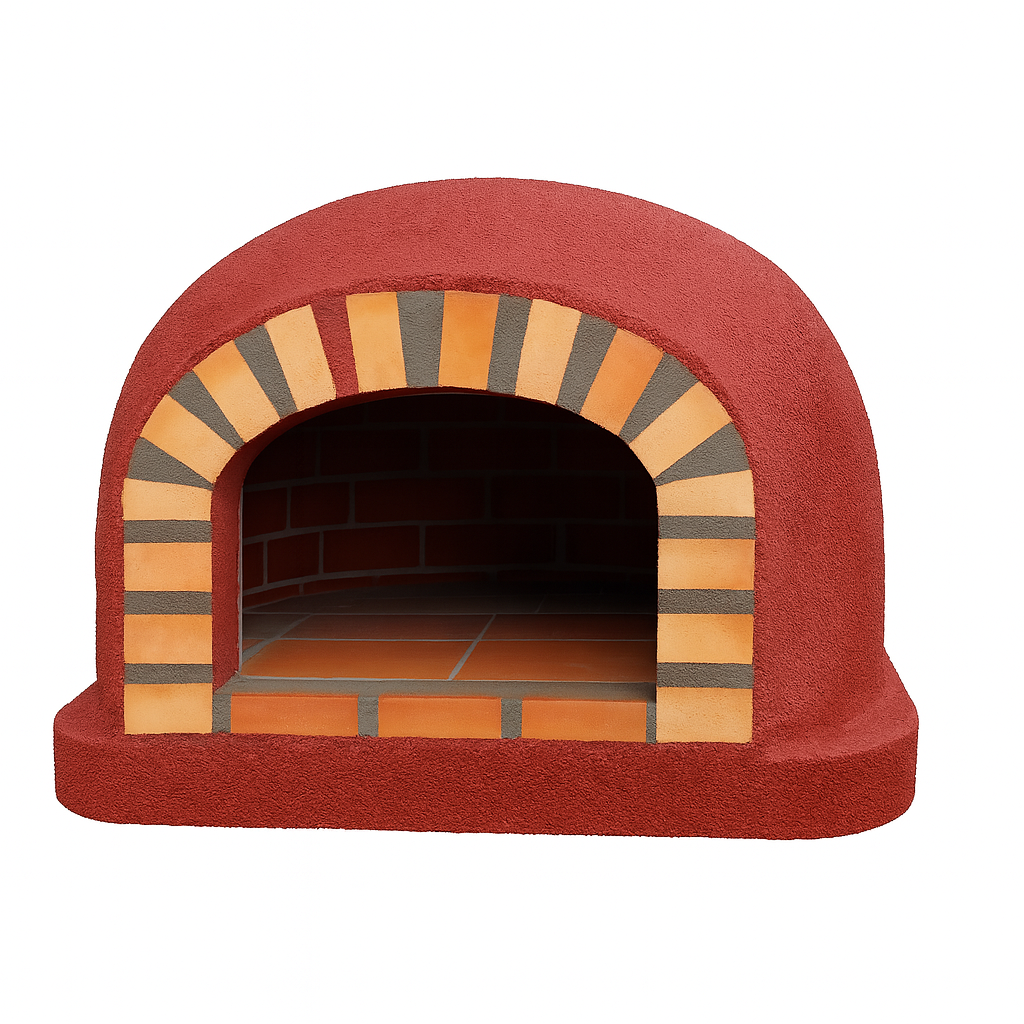 Horno de Leña CENTORO 110 cm – Horno de Pizza Tradicional con Chimenea Central