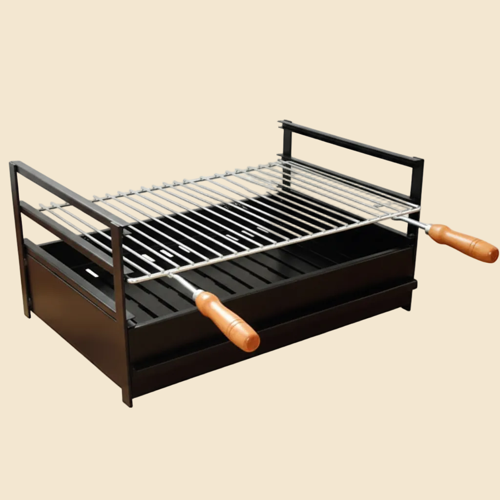 Granito 43 – Cocina de exterior esquinera de granito con horno y fregadero (barbacoa 70 cm)