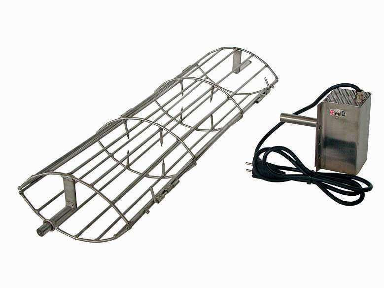 Asador de cochinillo Inox + Motor eléctrico (para barbacoas Terracotto/Rustika/Nexa/Inoxa)