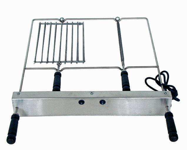 Kit asador / Spiedo eléctrico Inox “Assa Frangos” – 60 a 100 cm (2 a 4 motores)