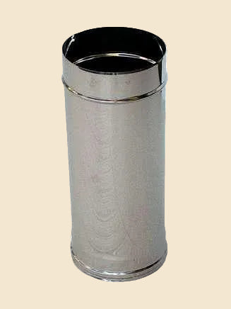 Tubo de chimenea inox Ø 200 mm – Serie Inoxa (50 cm / 100 cm)