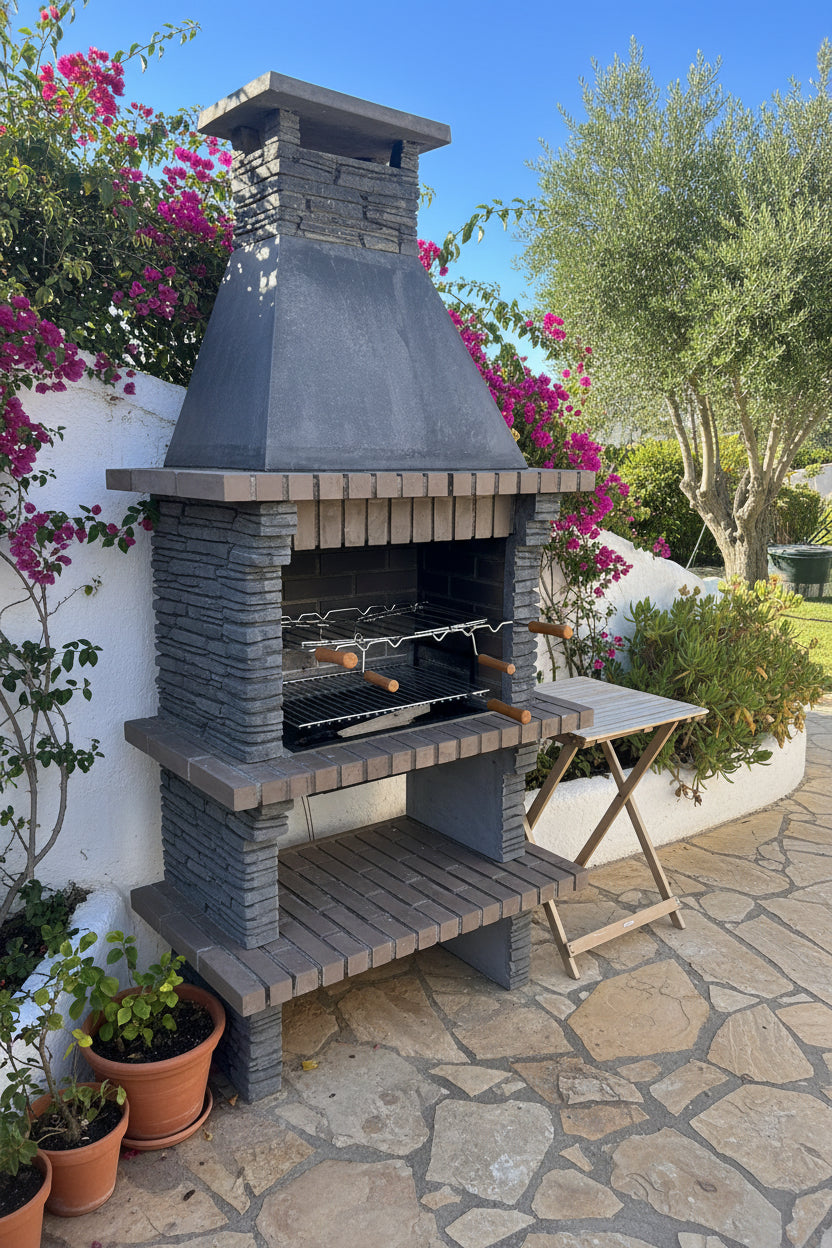 Toscana 128 – Barbacoa de piedra con parrilla de 60 cm