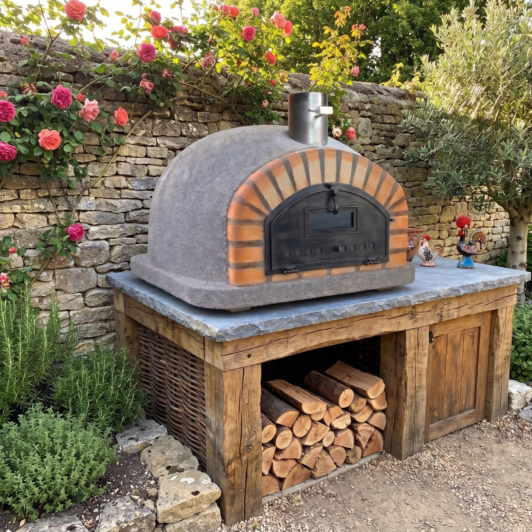 Horno de Leña Vesuvio 120 cm – Horno de Pizza Profesional