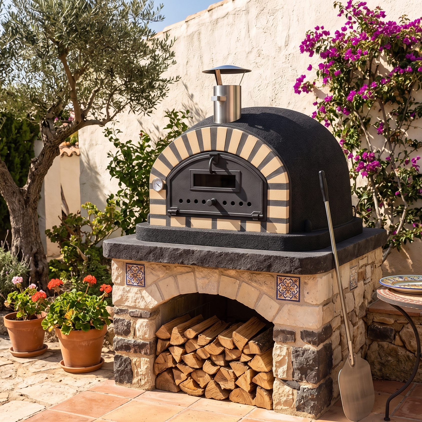 Horno de Leña Vesuvio 120 cm – Horno de Pizza Profesional