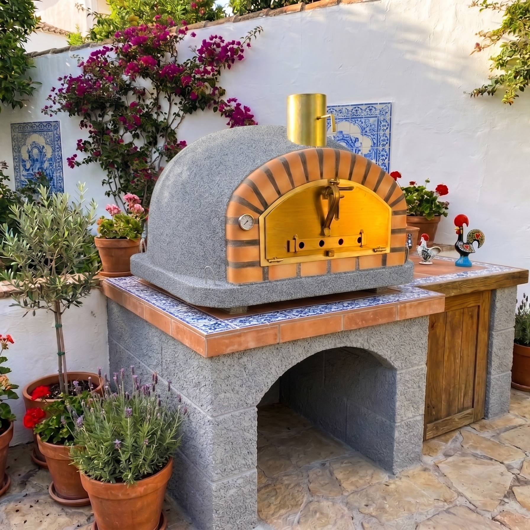 Horno de Leña Vesuvio 120 cm – Horno de Pizza Profesional