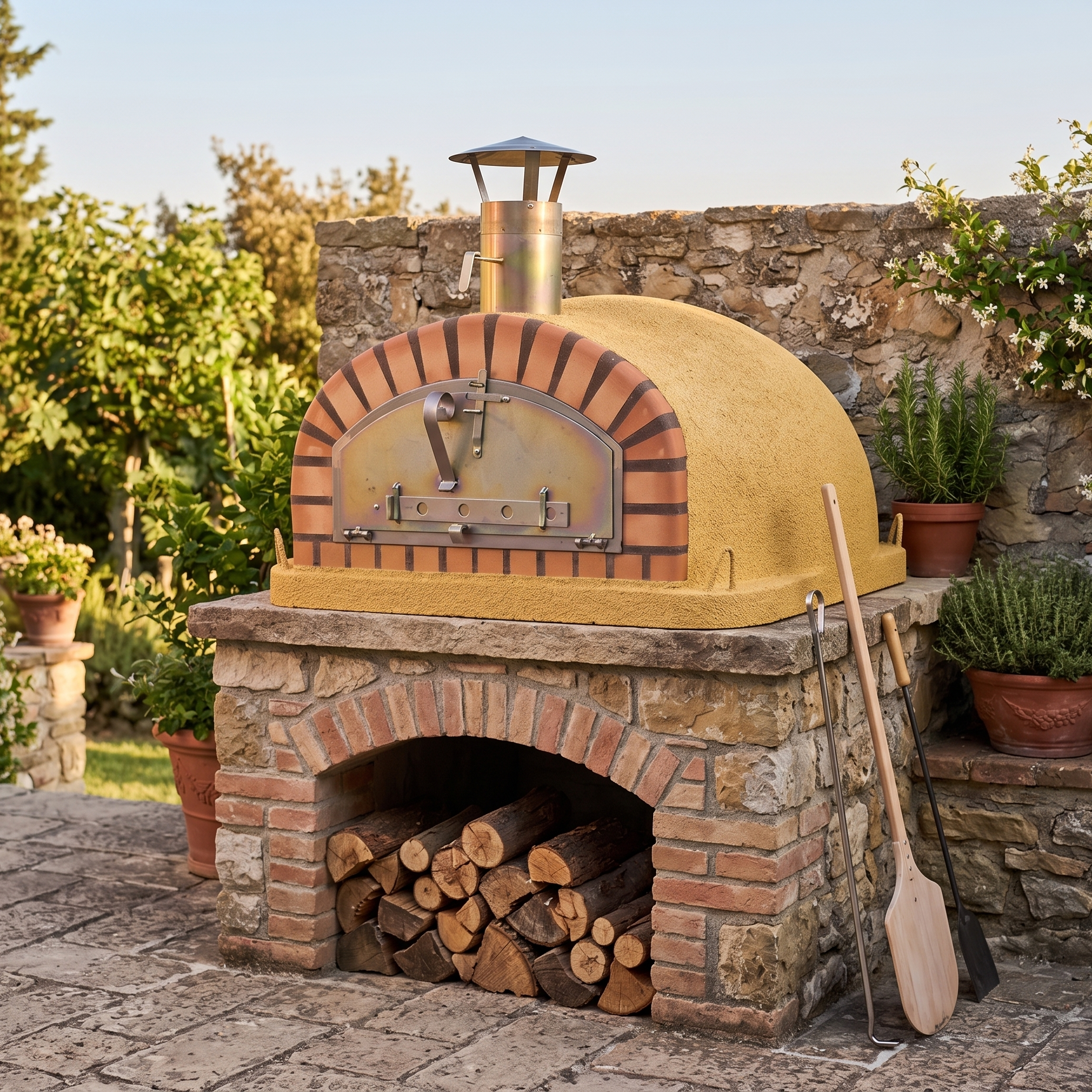 Horno de Leña Vesuvio 120 cm – Horno de Pizza Profesional